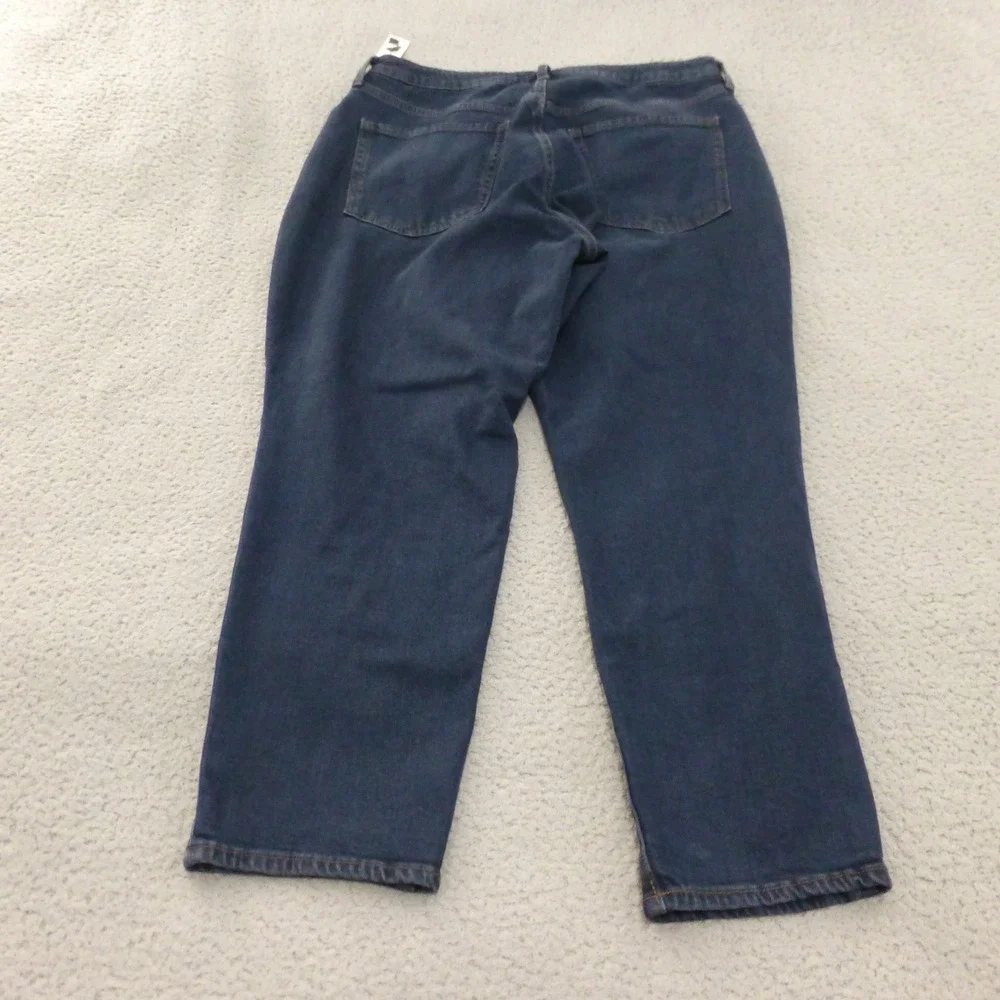 Old Navy Jeans Womens 16 OG Straight High Rise Dark Wash Secret Slim Pockets NEW